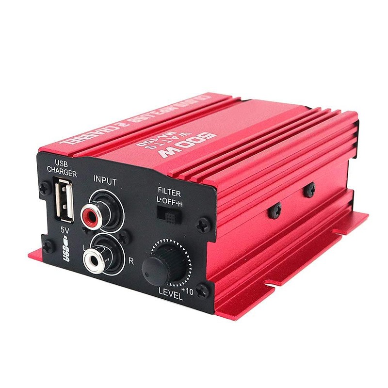 Fasizi MA150 12V Mini 2CH HiFi Stereo Car Power Amplifier