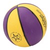 Rubber Basketball, Yellow Purple Wearproof Leakproof Training Basketball for Basketball