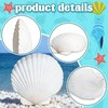 12 Pcs 4-5 Inch Large Scallop Seashells,Natural White Shells for