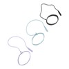 3PCS Eyelash Extension Tweezers Holders Bracelet Silicone Ring Tweezers Protector