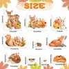 Funnlot 122PCS Autumn Window Stickers,Autumn Window Clings Double-Side with Pumpkin