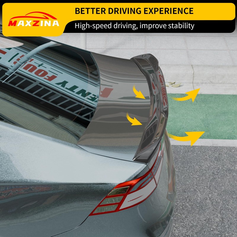 Maxzina Spoiler Wing Compatible with 2023-2025 Honda Accord Sedan Rear