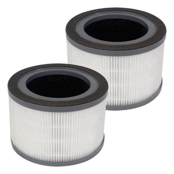2 Pack Air Filter Compatible with Levoit Vista 200 Air Purifier True HEPA & Activated Carbon Replacement Filter Vista 200-RF