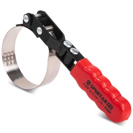 Spurtar Extra Small Oil Filter Wrench, Swivel Oil Filter Removal Tool, Fits Filters 2-3/4" to 3-1/4" (70-83mm) for 4S Shop Auto Repair Mechanic DIY Generator Small Engine