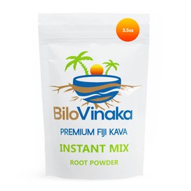 BILOVINAKA - All-Natural Micronized Instant Kava Drink Mix, Premium Fiji Kava Kava Powder, Kava Fijian Root Powder, No Straining Needed, 3.5 oz/ 100 Grams