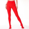 EVERSWE 2 Pairs Pack Women's Opaque Tights (L-XL, Red)
