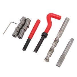 Aramox M12 X 1.25 Thread Repair Kit Thread Repair Insert Kit High Strength Threaded Insert Kit for Repairing Damaged Threads (Red)