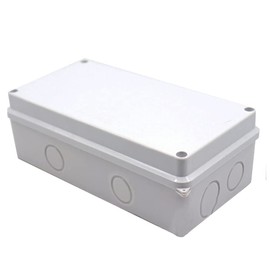 Electrical Junction Box, IP55 Weatherproof Electrical Enclosure Project Instrument Case, Reserved Hole Project Box (1Pcs - 200 x 100 x 70mm)