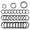 JUSTTOP 30PCS Metal Key Rings, 0.8"/1"/1.2" Split Thick Round Flat