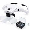 LED Head Magnifier with 5 Interchangeable Lenses for Jewelry Repair