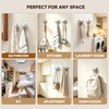 XCIXCI 4 Pack Suction Cup Hooks for Shower & Bathroom