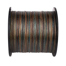 Procean 100% PE 4 & 8 Strands Braided Fishing Line, 6-300 LB Sensitive Braided Lines, Super Performance and Cost-Effective (Camo Green, 80LB(36.3Kg) 0.48mm-328Yds)