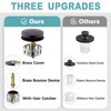 BESTILL Tip-Toe Bathtub Drain Bath Tub Trim Set Conversion Kit,