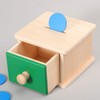 Toddmomy 1 x Montessori Infant Coin Box Wooden Hand Eye