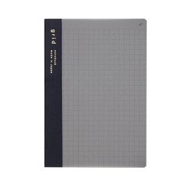 Daigo R1811 Isshoni Notebook Number A6 0.2 inch (5 mm) Square Black [Bulk Purchase Set of 2]