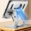 Tablet Stand Desktop Rotating Foldable Aluminum Alloy Heat Dissipation Base