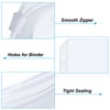 PATIKIL A6 Binder Pockets, 10 Pack PVC Zipper 6 Ring