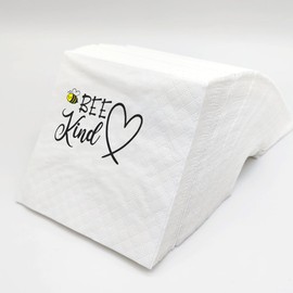 SharkBliss Funny Bee Quotes Cocktail Napkins, 100 Pack Bee Kind Saying Disposable Beverage Bar Paper Cocktail Napkins For Party Table Decor 2-Ply, 5x5" (Bee Kind)