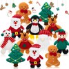 Shappy Christmas Tree Plush Ornaments Set Mini Christmas Plush Toys