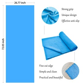 Jaende 2 Pack Multi-Functional Towels, Portable Foldable Hot Yoga Towels, Lint Free Long Bath Towels, Pilates, Bikram, Yoga Gear——Microfiber, Super Absorbent, Anti-Slip, Injury Free（Black）