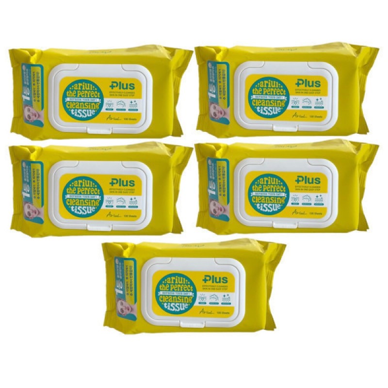 Ariul The Perfect Cleansing Tissue Plus 100 Sheets 5 Packs