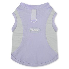 Dog Cooling Vest, Breathable & Stretchy Summer Dog Clothes, Quick-Dry Sleeveless Sports Shirt Tank Top, Sun Protection Pet Shirt for Medium & Large Dogs (Purple, XX-Large)