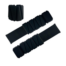 Wrist Weighted for Fitness, Portable Ankle Weights, Perfect for Yoga, Running and Tennis, Adjustable Silicone Weighted Bracelets for Workouts, Set of 2 (1LB Each)