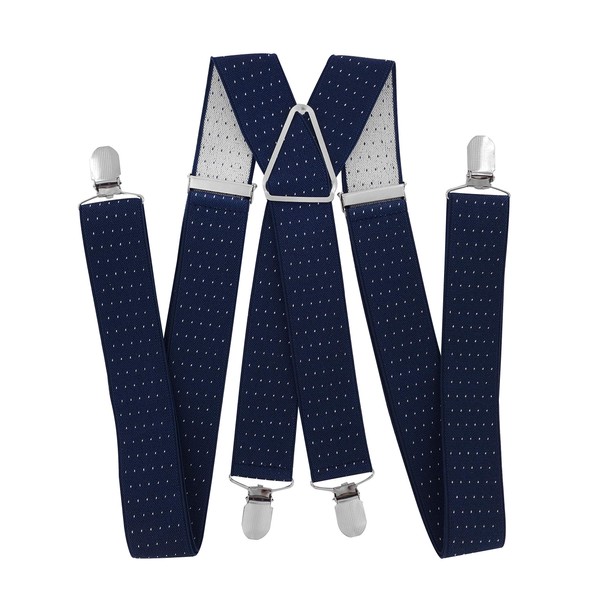 axy® Men's Braces Wide 3.5 cm with 4 Strong Clips