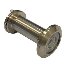 FontBrico A-1805595 Peephole Viewer with 180 Degree Angle Lens for Interior and Exterior, Diameter 14 mm, Door Thickness 35-60 mm, Nickel