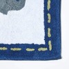 HOMESCAPES - 100% Cotton Washable Tufted Hippo Rug 50 x