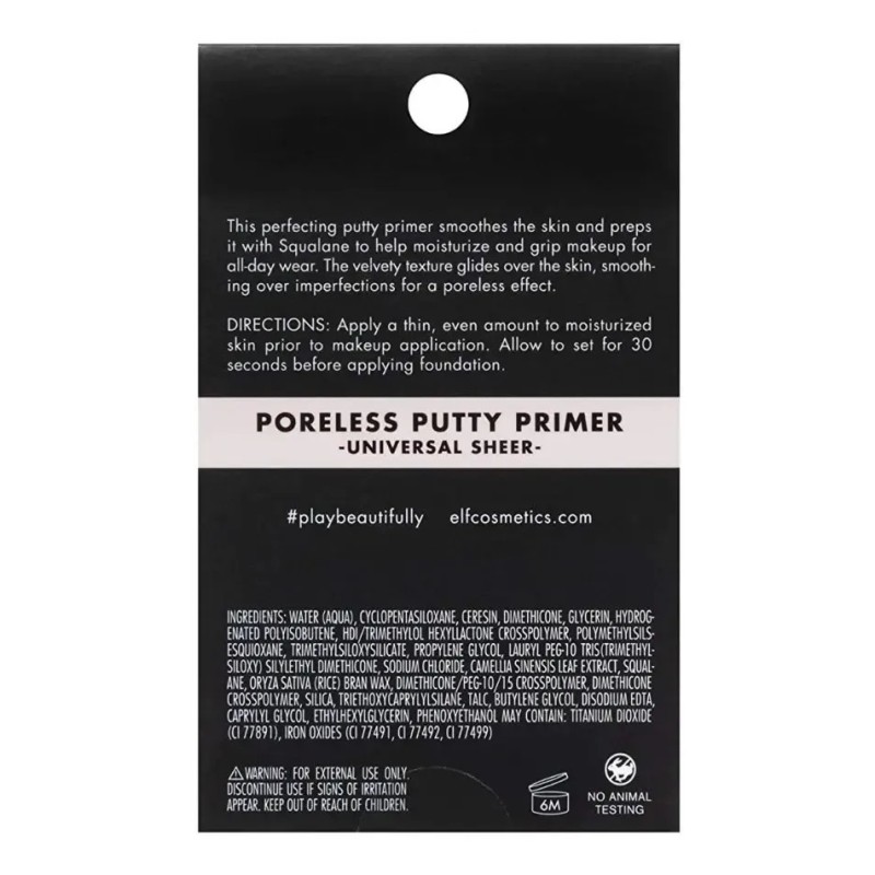 Elf Poreless Putty Primer (21gr) Minimizador De Poros