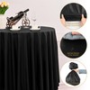 YMHPRIDE 24 Pack Premium Plastic Tablecloth - 120 Inch Round