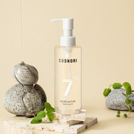 COSNORI Micro Active Cleansing Oil – Korean Vegan Facial Cleansing Oil, Fresh and Light Finish – Gentle Makeup Remover for Face, Hypoallergic, Fermented Oil Complexes, 6.7 fl.oz.