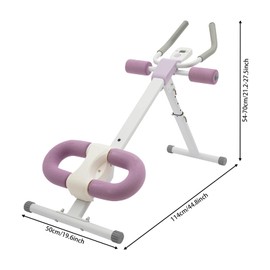 Giciashop Ab Workout Equipment, Foldable Ab Exercise Machine w/LED Monitor, Adjustable Tilt & Height, Multifunctiona Ab Trainer Machine Ab Core Machine for Homes, Gyms