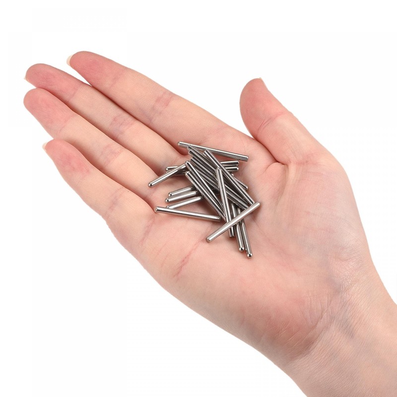 sourcing map 2x30mm Dowel Pins, 20pcs 304 Stainless Steel Round