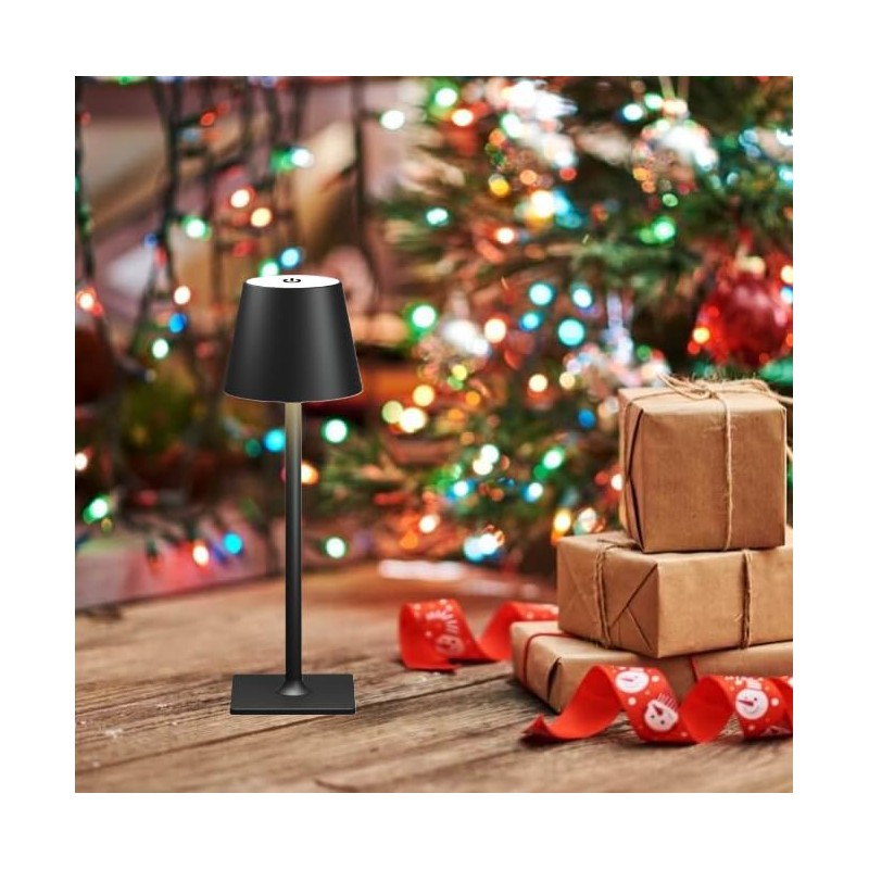 Fizrice Cordless Table Lamp Rechargeable Lamps: 6000mAh Battery Operated Table