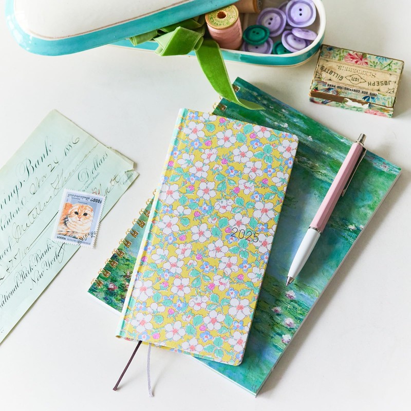 Almost Daily Notebook, 2025 Weeks Liberty FABRICS/Paysanne Blossom Beginning in