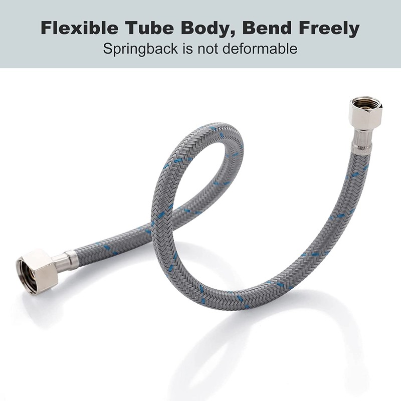 WOWOW 60" Length Faucet Supply Line, Bathroom Kitchen Faucet Lines