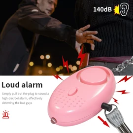 Emergency Personal Alarm - 3 Pack 140DB Siren with LED Lights for Men, Women, Children & Elderly Self Defense Electronic Alarm