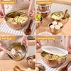 Onlycooker Rose Gold Mixing Bowls With Airtight Lids,Stainless Steel Bowl,Salad