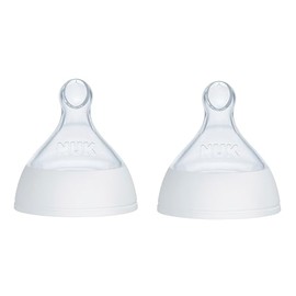 NUK Smooth Flow Pro - Pezones de repuesto para biberones de silicona, anticólicos, a prueba de fugas, paquete de 2