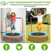 Jump Into Fun 36’’ Mini Trampoline for Kids, Orange &