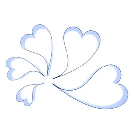 Curvy Heart (Curved wonky) - Stainless Steel Sugarcraft Cutters