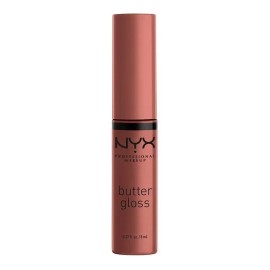 Labial Líquido Nyx Butter Gloss Cobertura Ligera A Media 8ml Praline