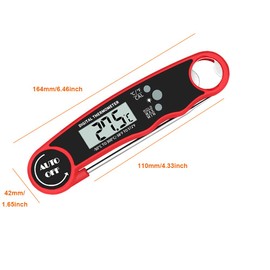 Meat Thermometer Kitchen Thermometer Instant Read Digital Electronic Food Thermometer Backlight for Food, Meat, Grill, BBQ