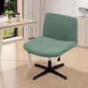 MIFXIN Armless Office Desk Chair Cover Slipcover Stretch Soft Wide
