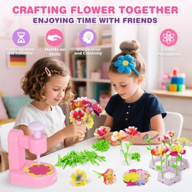 ASTGMI Craft Set Children's DIY Flower Bouquets, Gift Girls 4 5 6 7 8 9 10 11 12 Years, Creative Toy from 3-12 Years Boys, Gift for Birthday Gift Christmas Children's Birthday