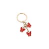 Fuqimanman2020 1~3 Pcs Butterfly Charms Enameled Keychain Cute Butterfly Chain