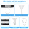 35'' Concealed Urine Test Kit with Silicone Funnel & 10
