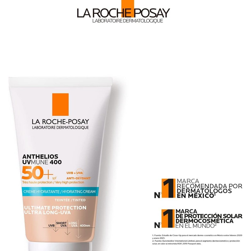 La Roche-Posay Anthelios UVmune 400 Crema Hidratante SPF50+ Tintado 50ml